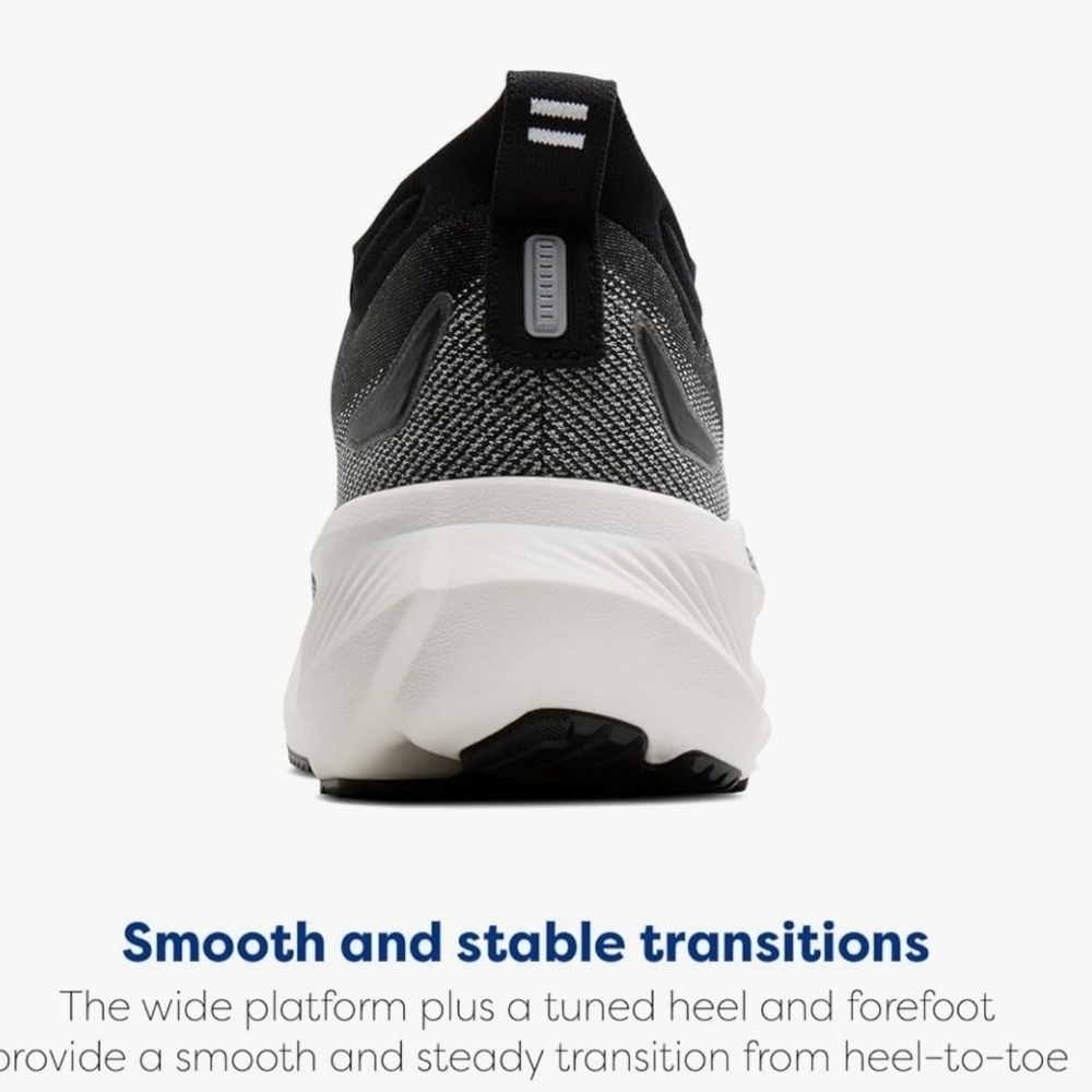 Brooks Men's Black and White Athletic Shoes - Picture 3 of 13